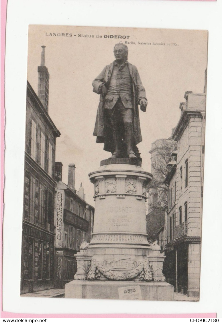 LANGRES STATUE DE DIDEROT - Langres