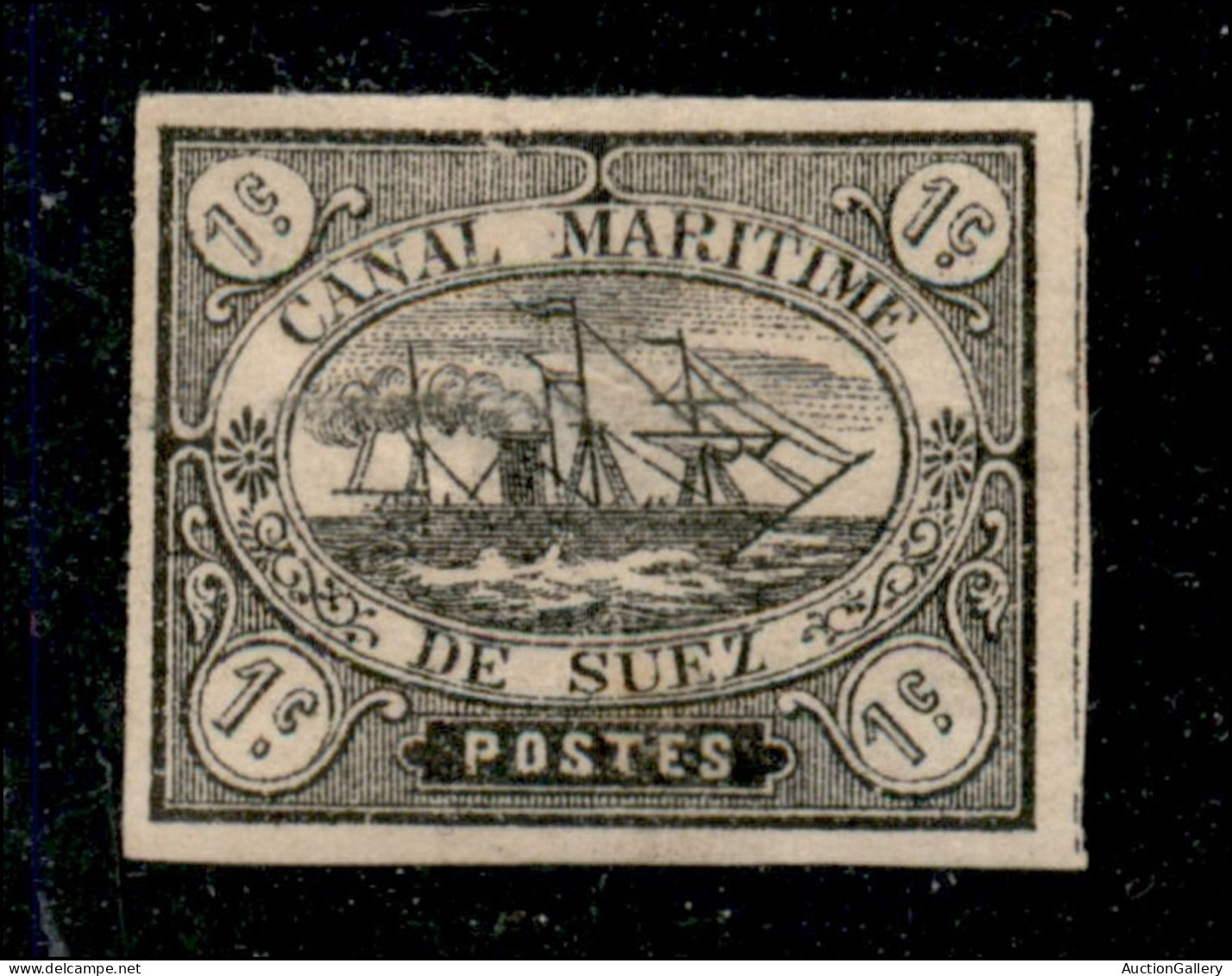 Oltremare - Egitto - Società Del Canale Di Suez - 1868 - 1 Cent (1) - Gomma Originale (320) - Autres & Non Classés