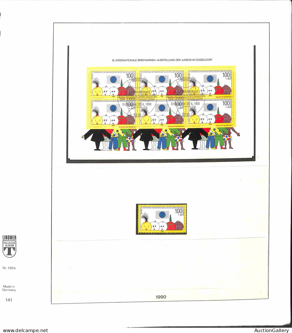 Lotti&Collezioni - Europa&Oltremare - GERMANIA - 1990/1993 - Federale - Collezione di valori nuovi e usati del periodo i