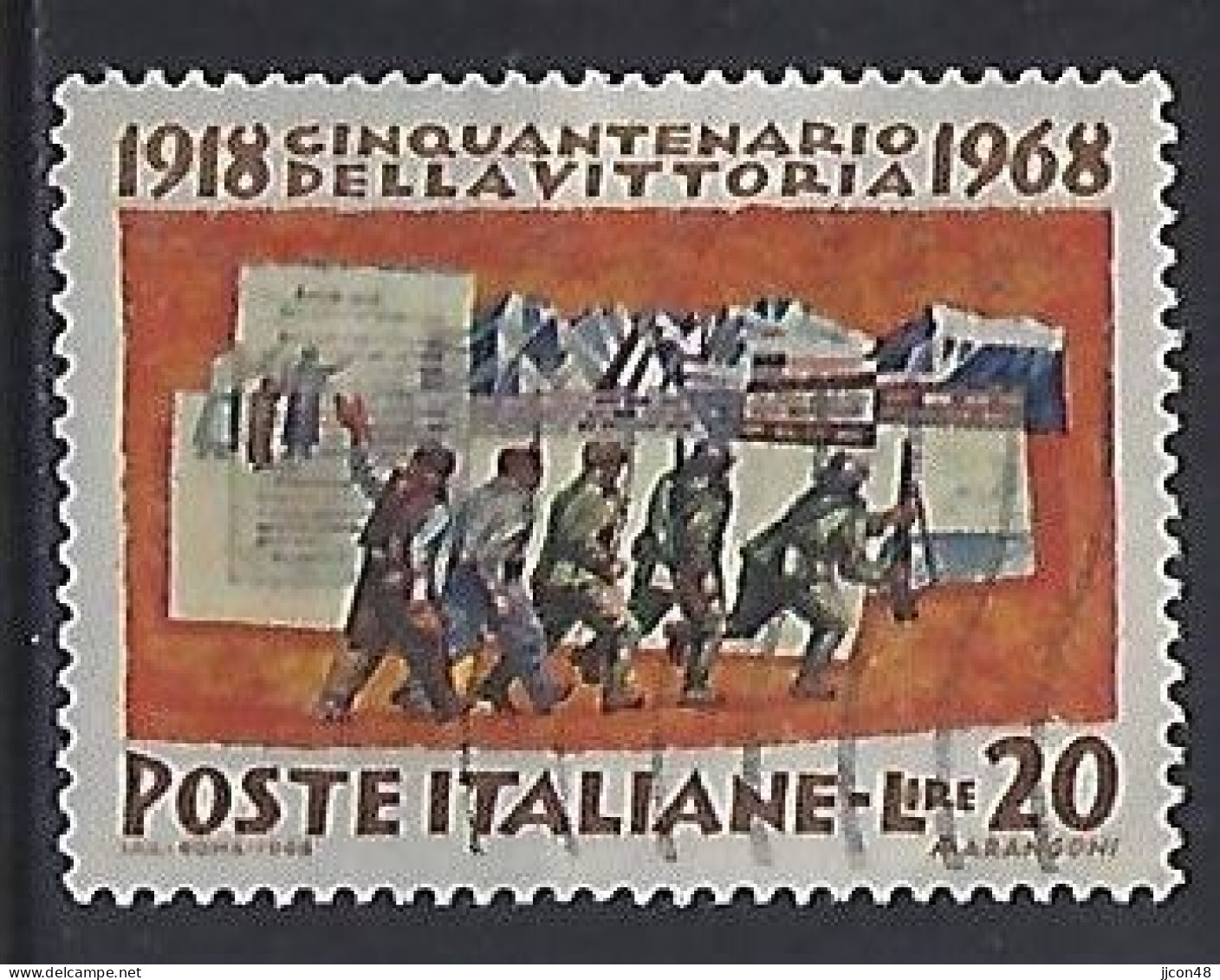 Italy 1968  50 Jahrestag Des Sieges Von 1918 (o) Mi.1283 - 1961-70: Usados