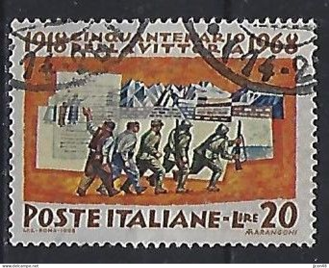 Italy 1968  50 Jahrestag Des Sieges Von 1918 (o) Mi.1283 - 1961-70: Used