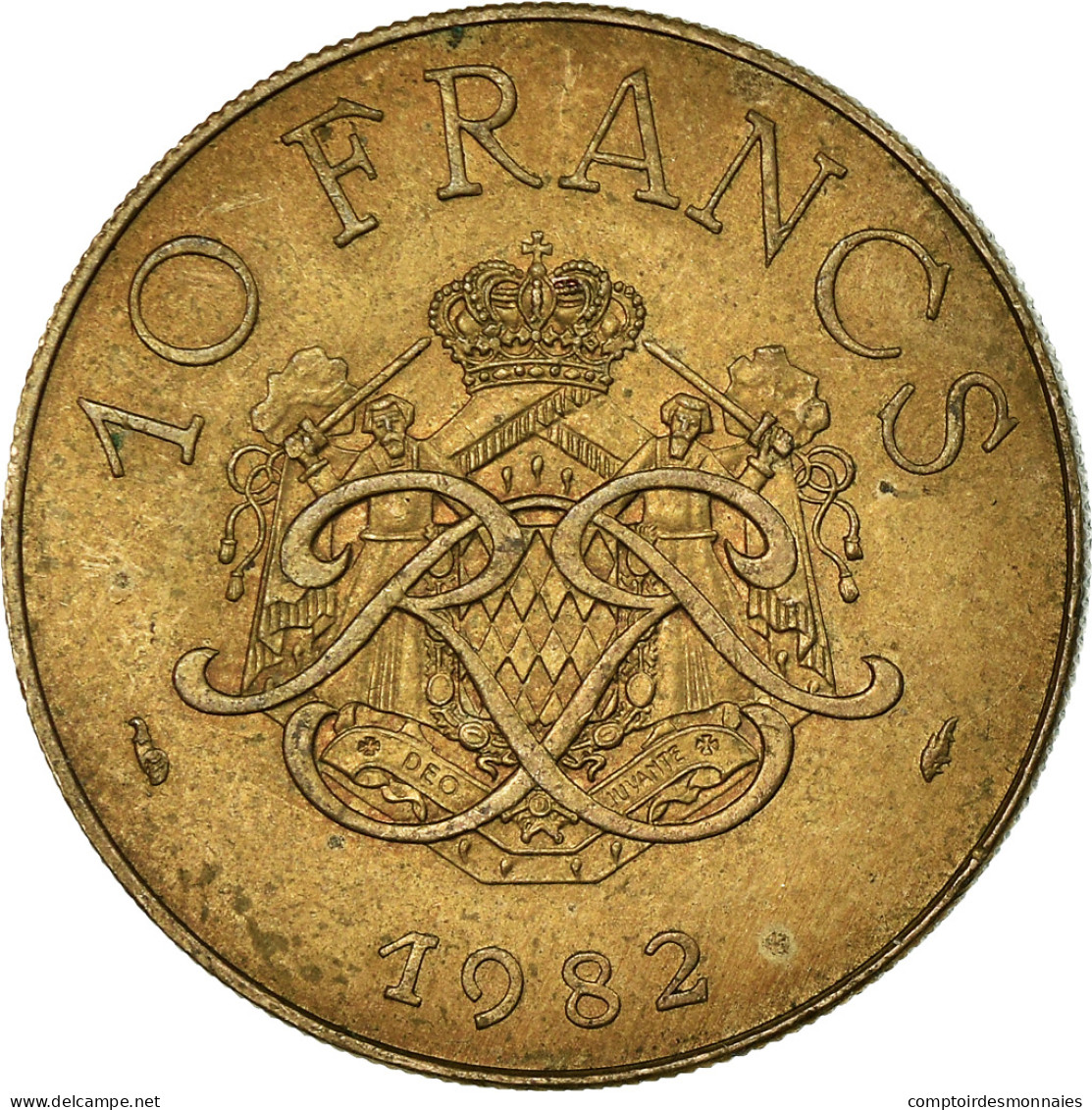 Monnaie, Monaco, Rainier III, 10 Francs, 1982, TTB, Copper-Nickel-Aluminum - 1960-2001 New Francs