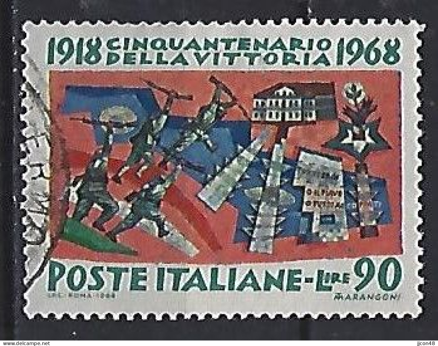 Italy 1968  50 Jahrestag Des Sieges Von 1918 (o) Mi.1287 - 1961-70: Oblitérés