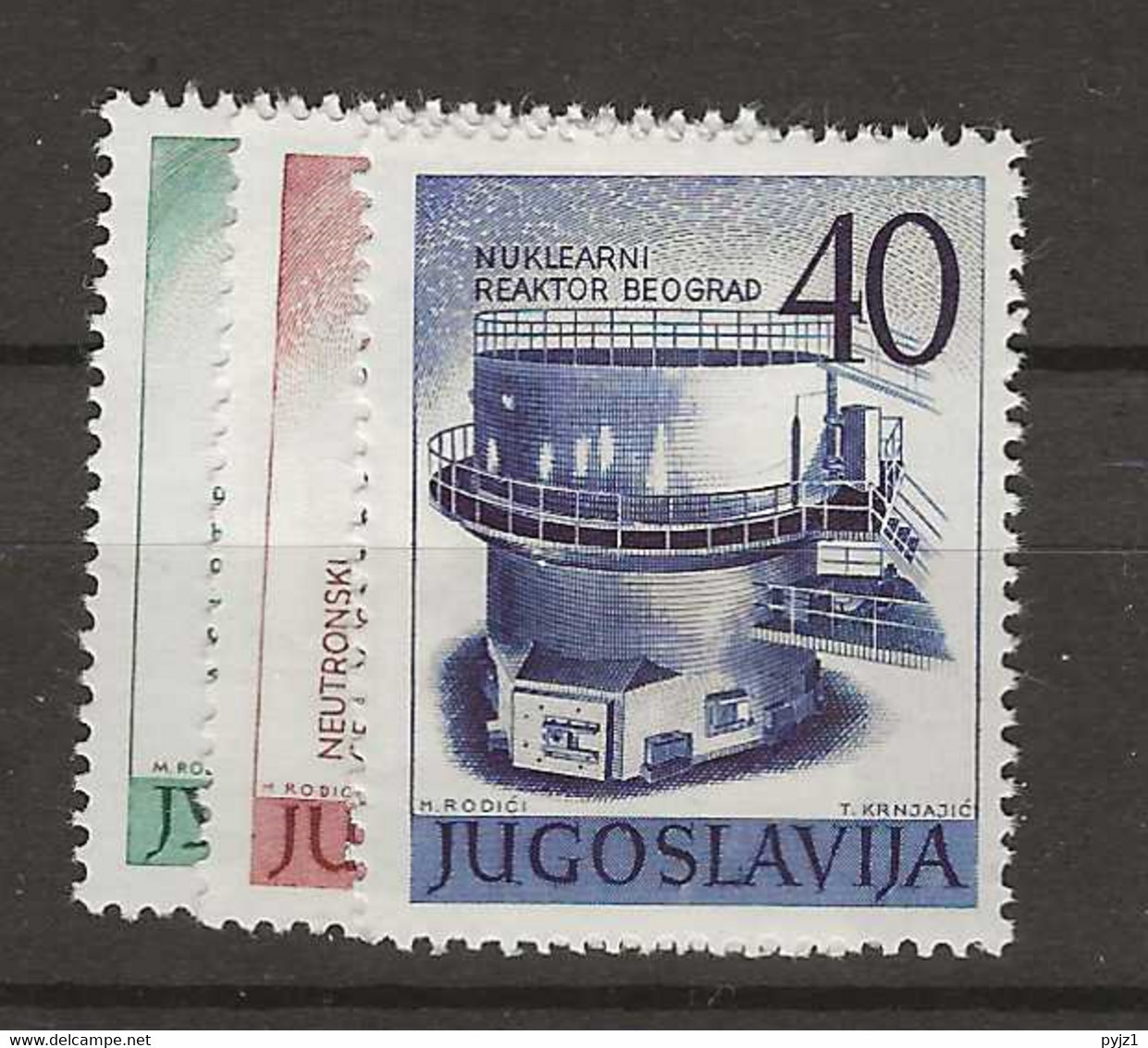 1960 MNH Joegoslavië, Mi 927-29 - Neufs