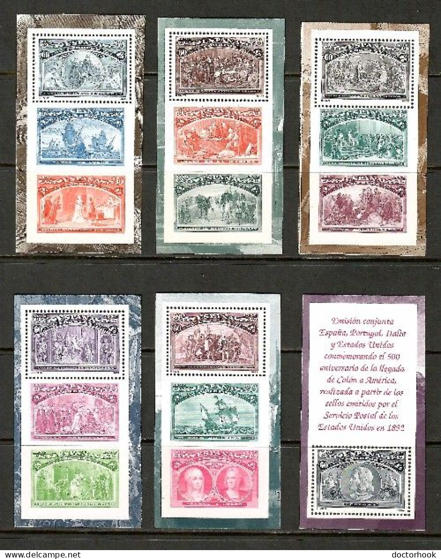 SPAIN   Scott # 2677-82** MINT NH SHEETLETS (CONDITION AS PER SCAN) (LG-1746) - Blocks & Sheetlets & Panes