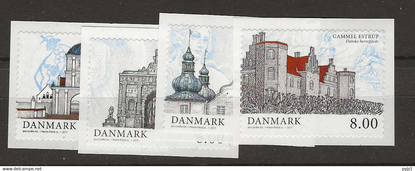 2011 MNH Denmark, Mi 1644-47 Postfris** - Ungebraucht