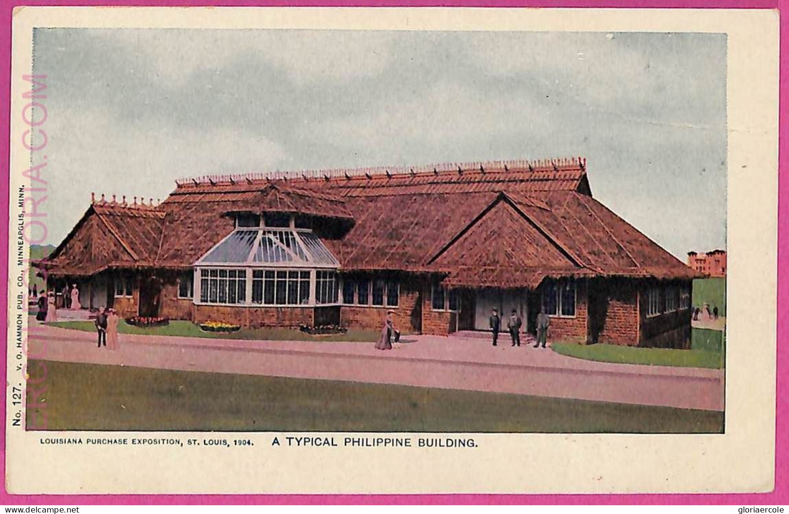 Ag3550 -  PHILIPPINES - VINTAGE POSTCARD  - A Typical Philippine Building - Philippines