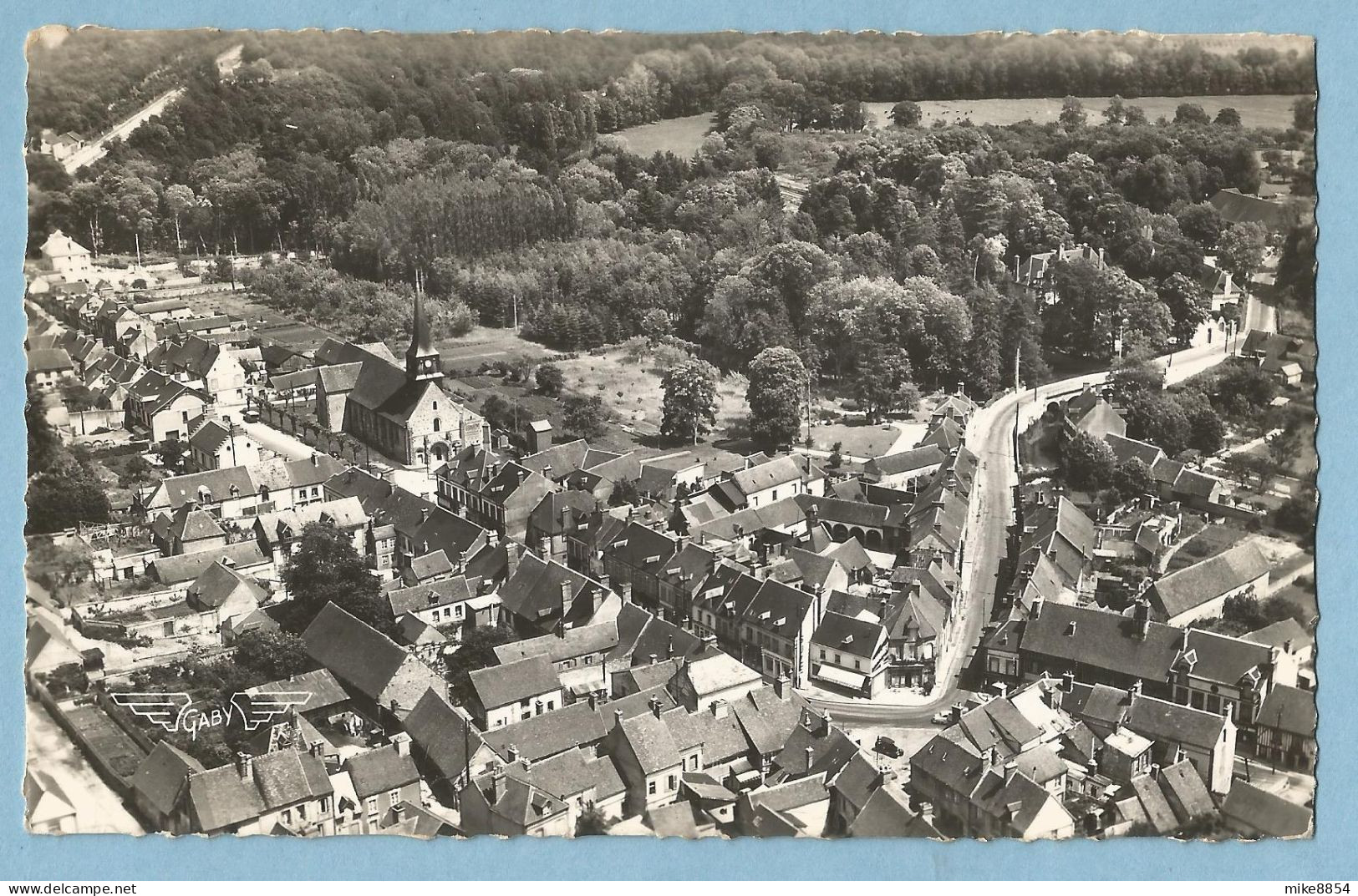 0536  CPSM   TILLIERES-sur-AVRE (Eure)  Vue Générale  +++++++ - Tillières-sur-Avre