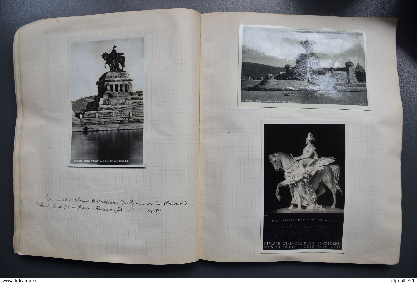 Cahier de voyage - 1931-1938 - 115 cartes et documents divers - Allemagne-Hollande-Luxembourg-Autriche