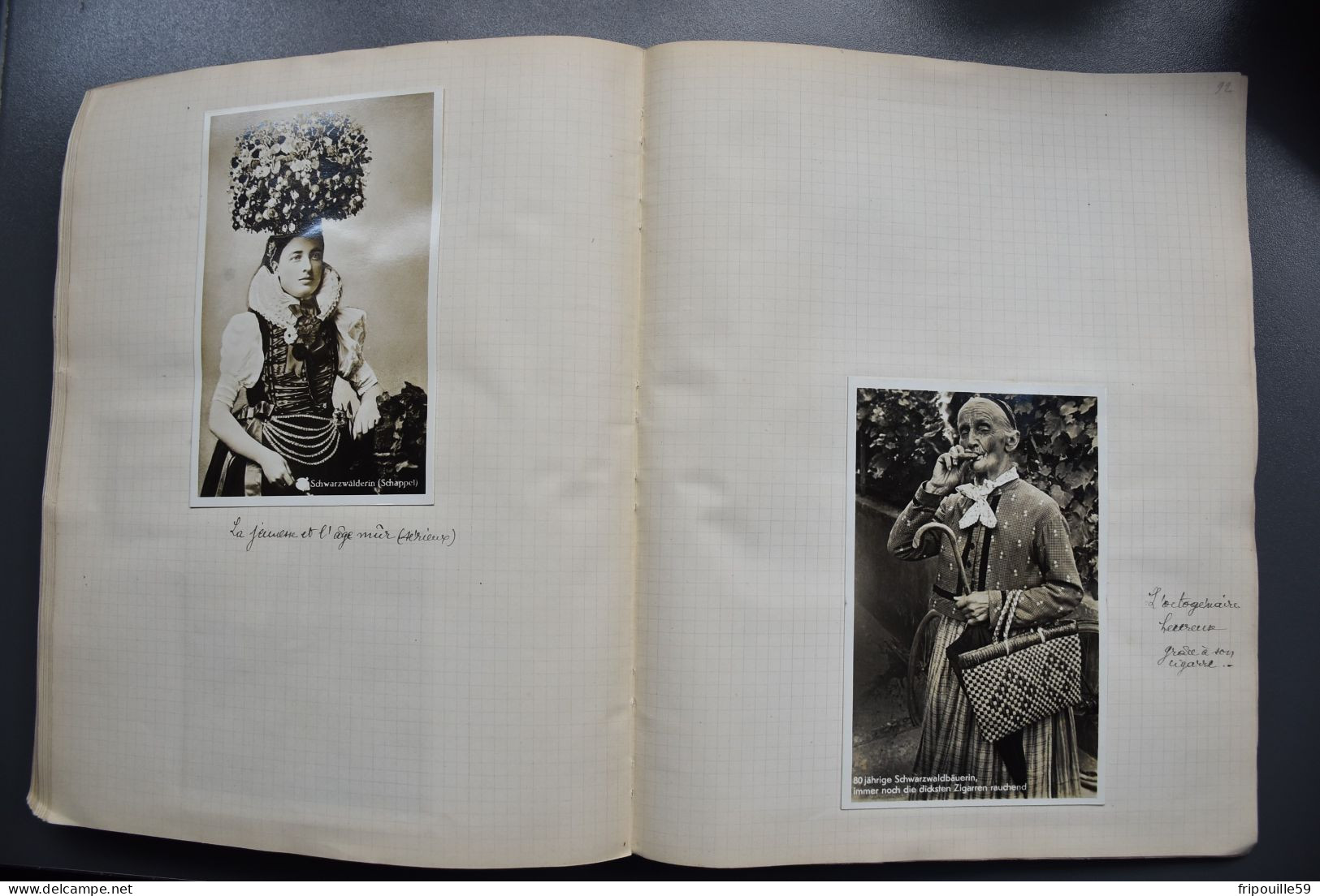 Cahier de voyage - 1931-1938 - 115 cartes et documents divers - Allemagne-Hollande-Luxembourg-Autriche