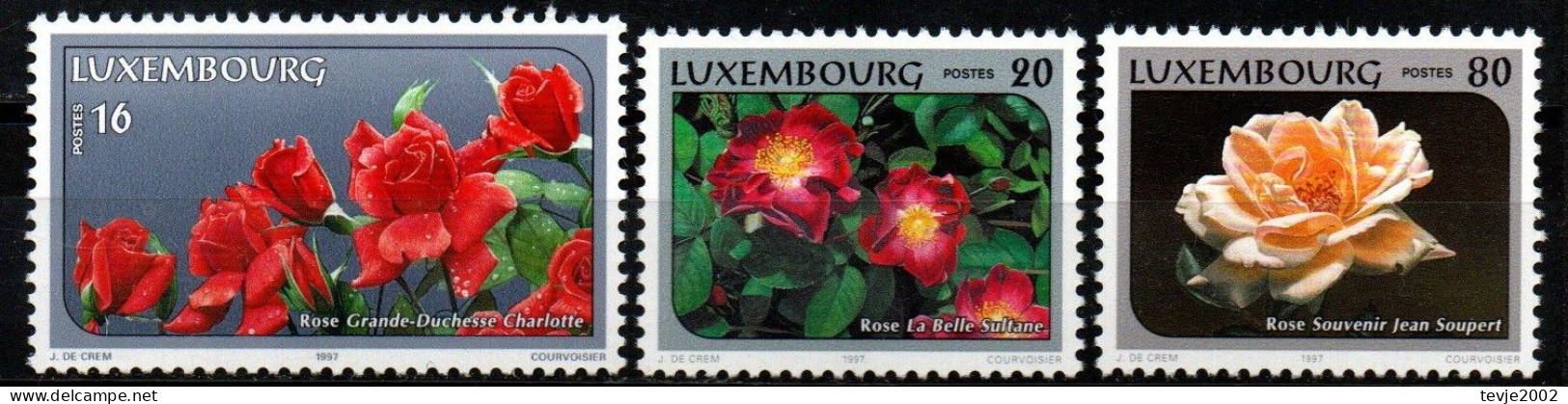 Luxemburg 1997 - Mi.Nr. 1411 - 1413 - Postfrisch MNH - Blumen Flowers Rosen Roses - Rose