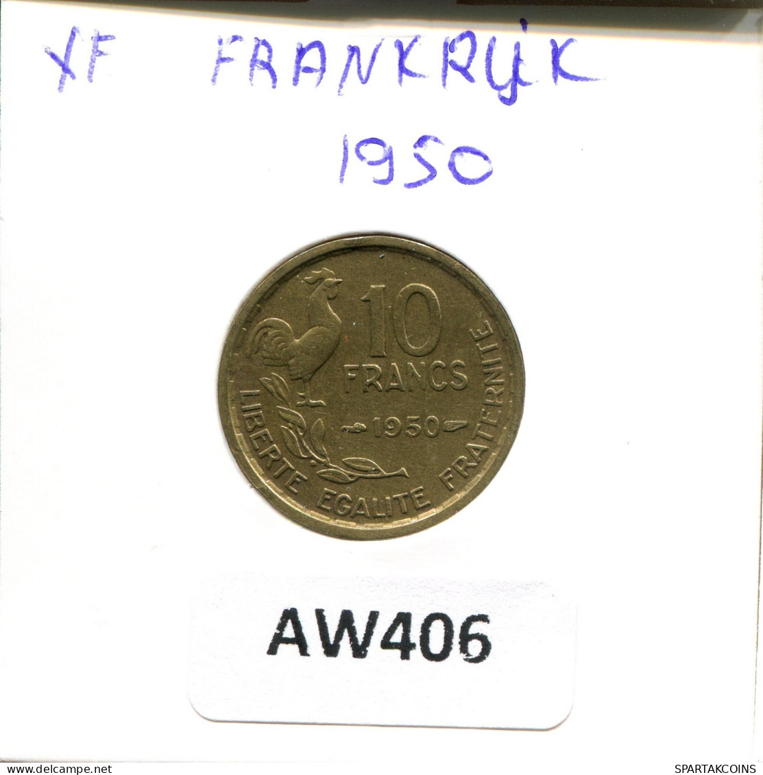 10 FRANCS 1950 FRANCE Pièce #AW406.F.A - 10 Francs