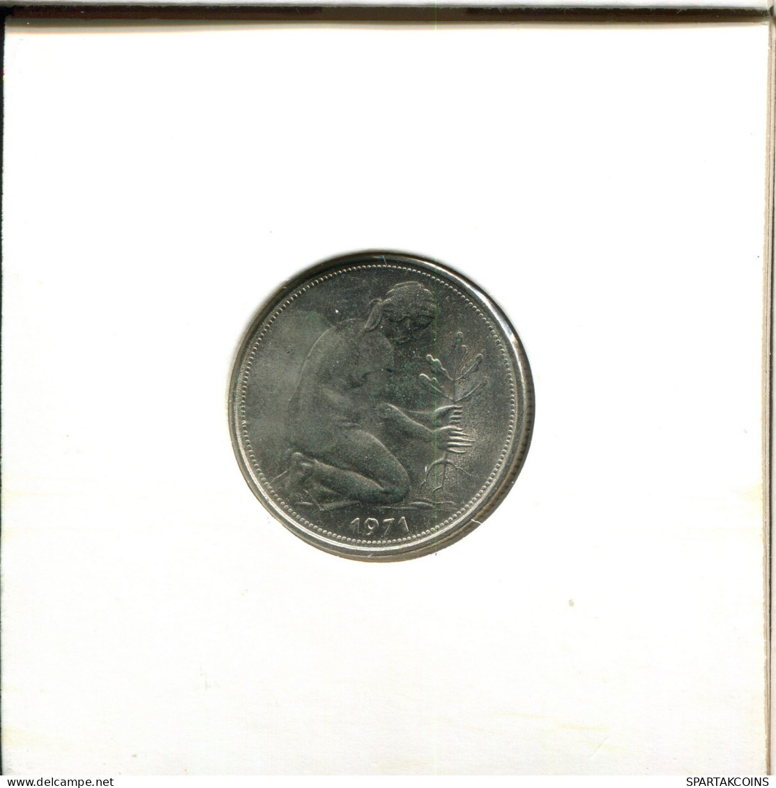 50 PFENNIG 1971 F GERMANY Coin #AW481.U.A - 50 Pfennig