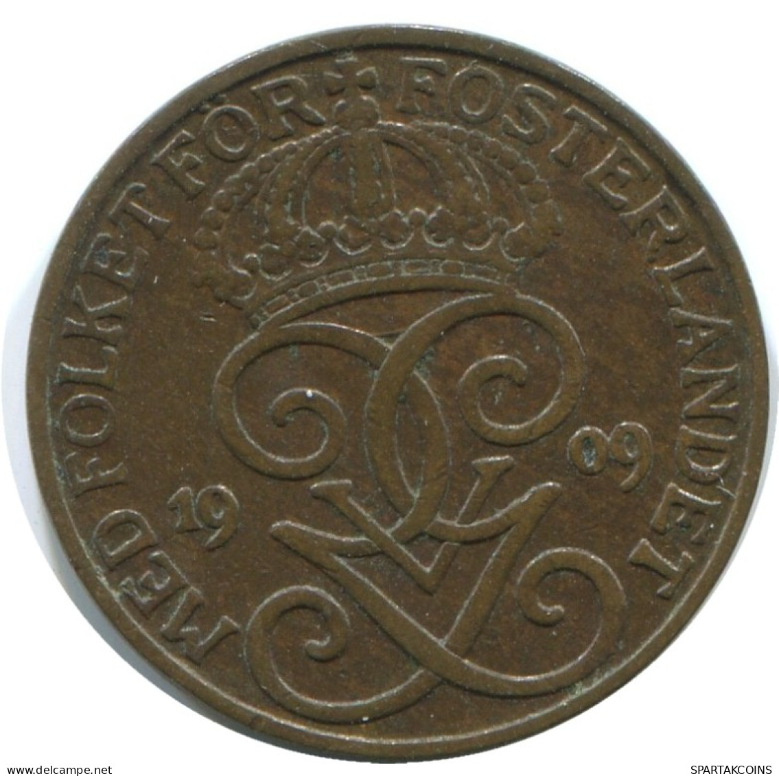 1 ORE 1909 SUECIA SWEDEN Moneda #AD219.2.E.A - Suède