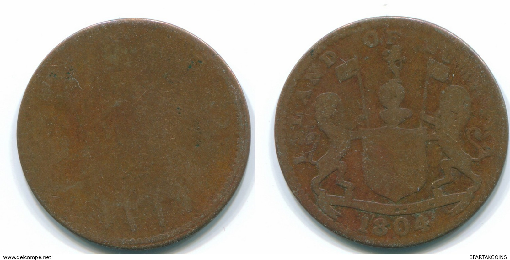 1 KEPING 1804 SUMATRA BRITISH EAST INDE INDIA Copper Colonial Pièce #S11758.F.A - Indien