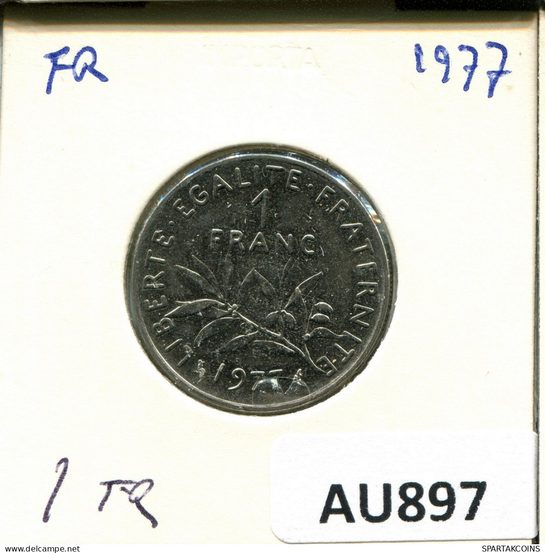 1 FRANC 1977 FRANCE Coin #AU897.U.A - 1 Franc