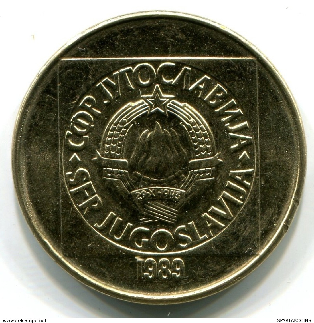 100 DINARA 1989 JUGOSLAWIEN YUGOSLAVIA UNC Münze #W11259.D.A - Yugoslavia