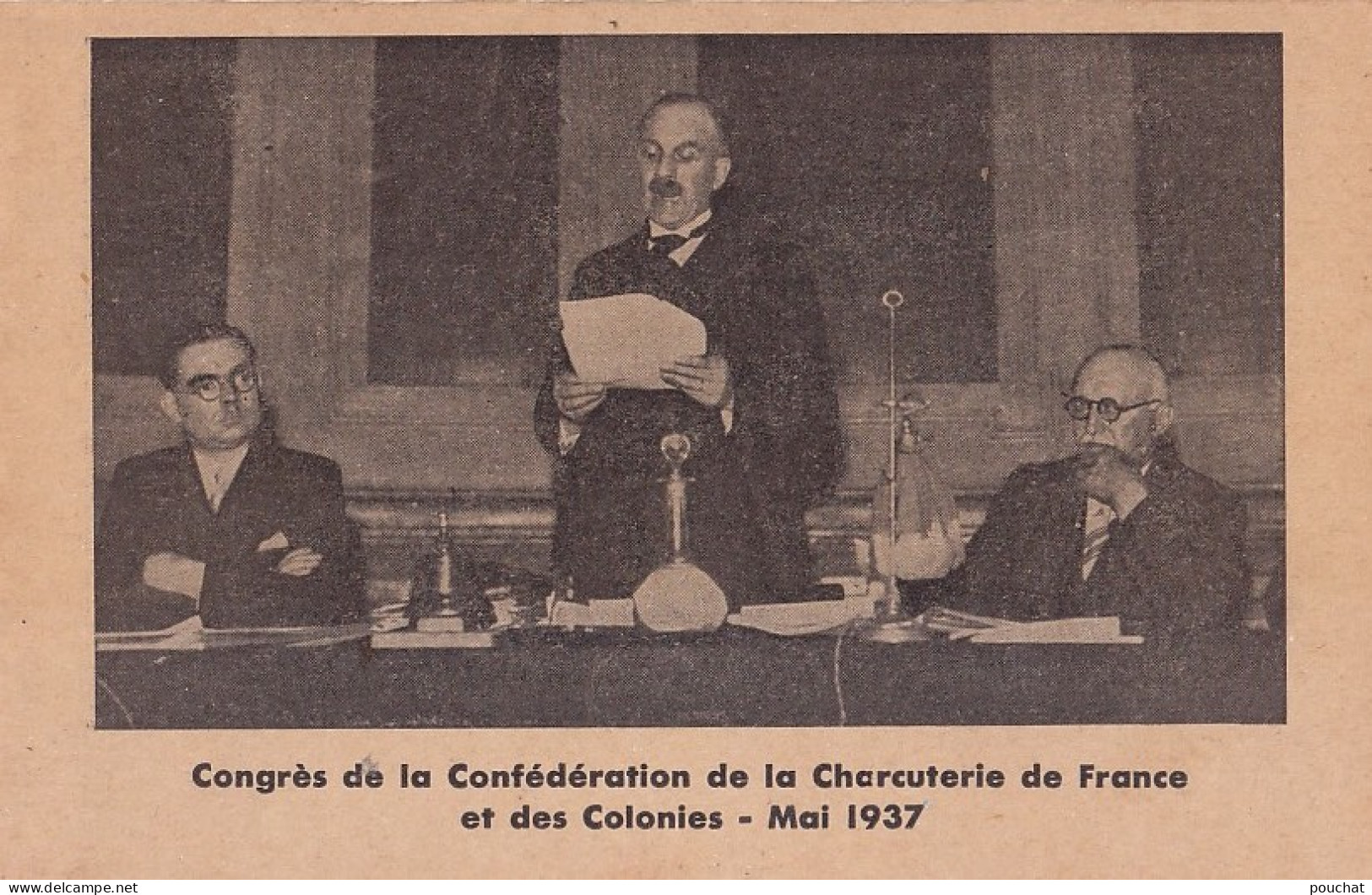 C11-75) PARIS -  CONGRES  DE LA CONFEDERATION DE LA CHARCUTERIE DE FRANCE ET DES COLONIES - MAI 1937 -  - Petits Métiers à Paris