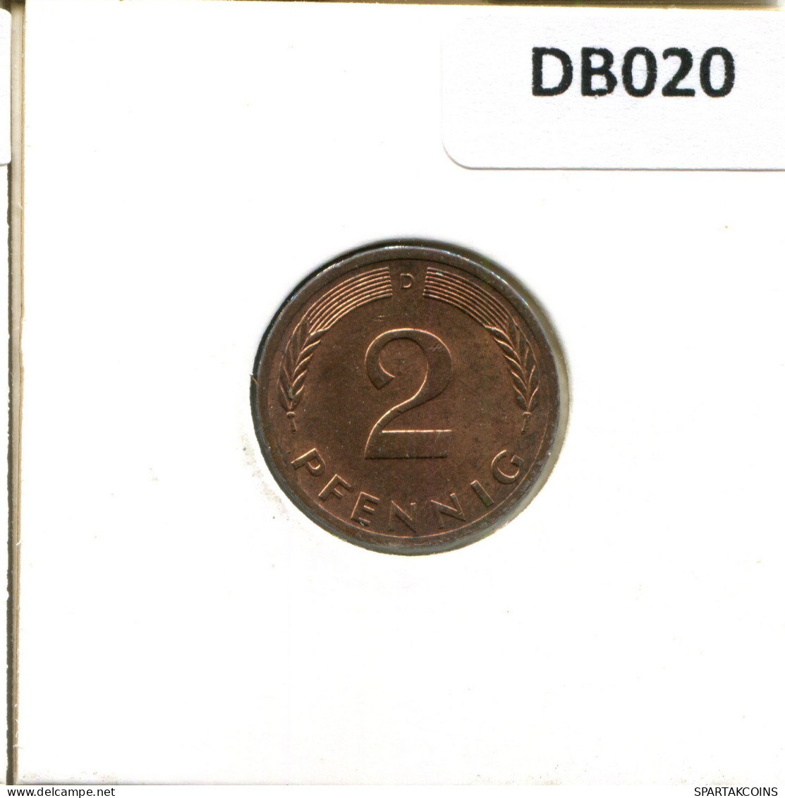 2 PFENNIG 1975 D BRD ALLEMAGNE Pièce GERMANY #DB020.F.A - 2 Pfennig