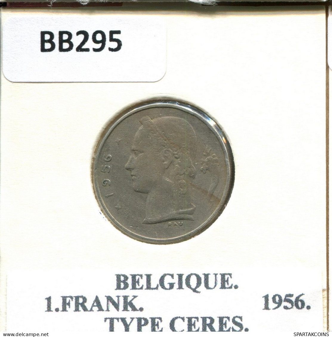 1 FRANC 1965 FRENCH Text BELGIQUE BELGIUM Pièce #BB295.F.A - 1 Franc