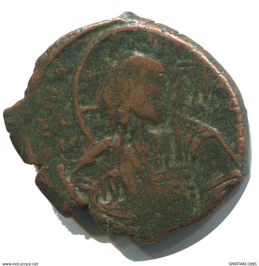 JESUS CHRIST ANONYMOUS FOLLIS Ancient BYZANTINE Coin 7.4g/30mm #AB313.9.U.A - Byzantinische Münzen