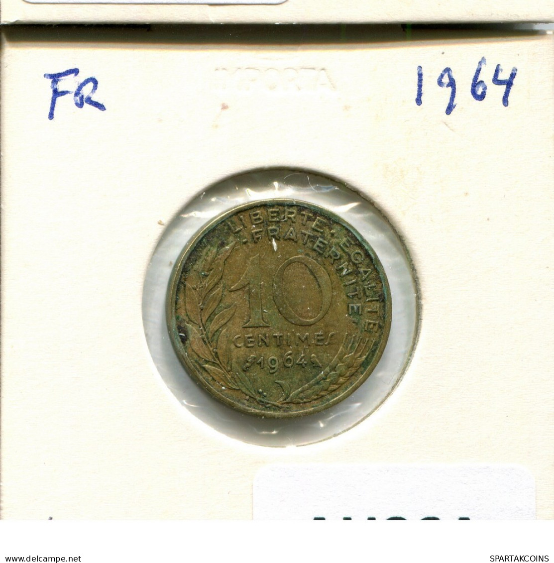 10 CENTIMES 1964 FRANCIA FRANCE Moneda #AU864.E.A - 10 Centimes