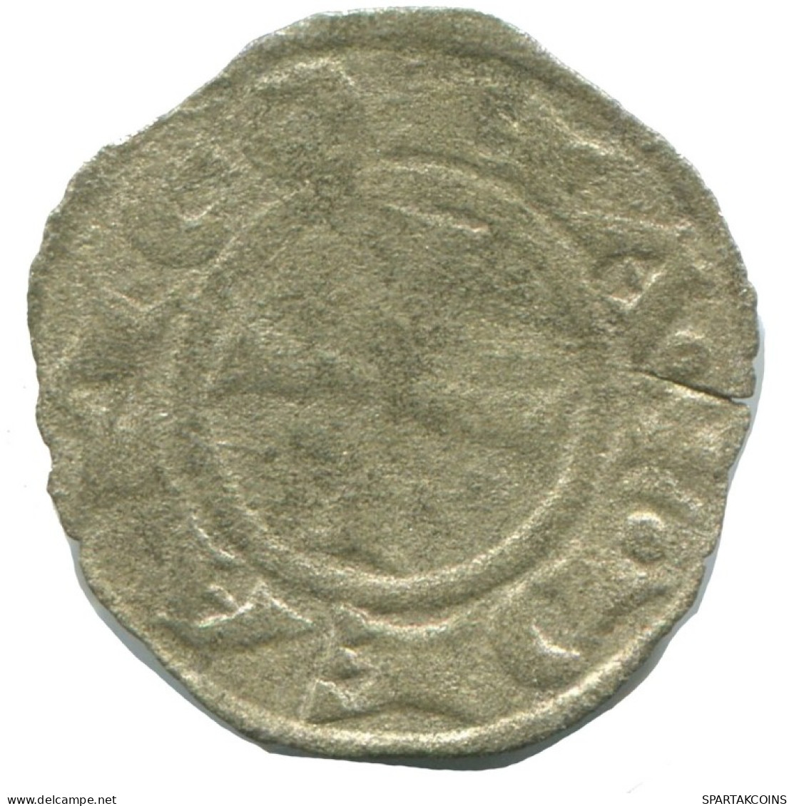 CRUSADER CROSS Authentic Original MEDIEVAL EUROPEAN Coin 0.5g/15mm #AC110.8.E.A - Sonstige – Europa