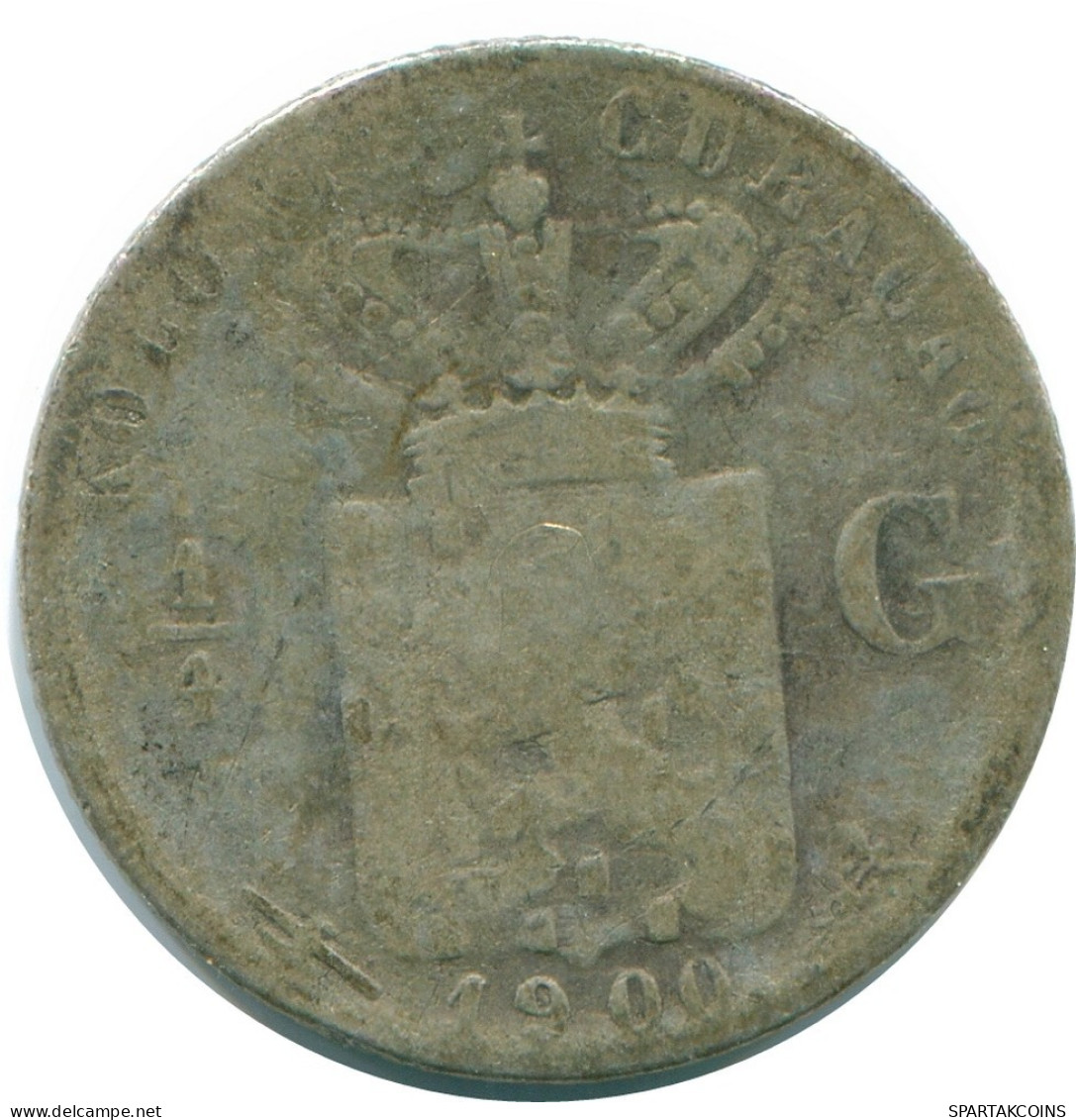 1/4 GULDEN 1900 CURACAO NIEDERLANDE SILBER Koloniale Münze #NL10470.4.D.A - Curaçao