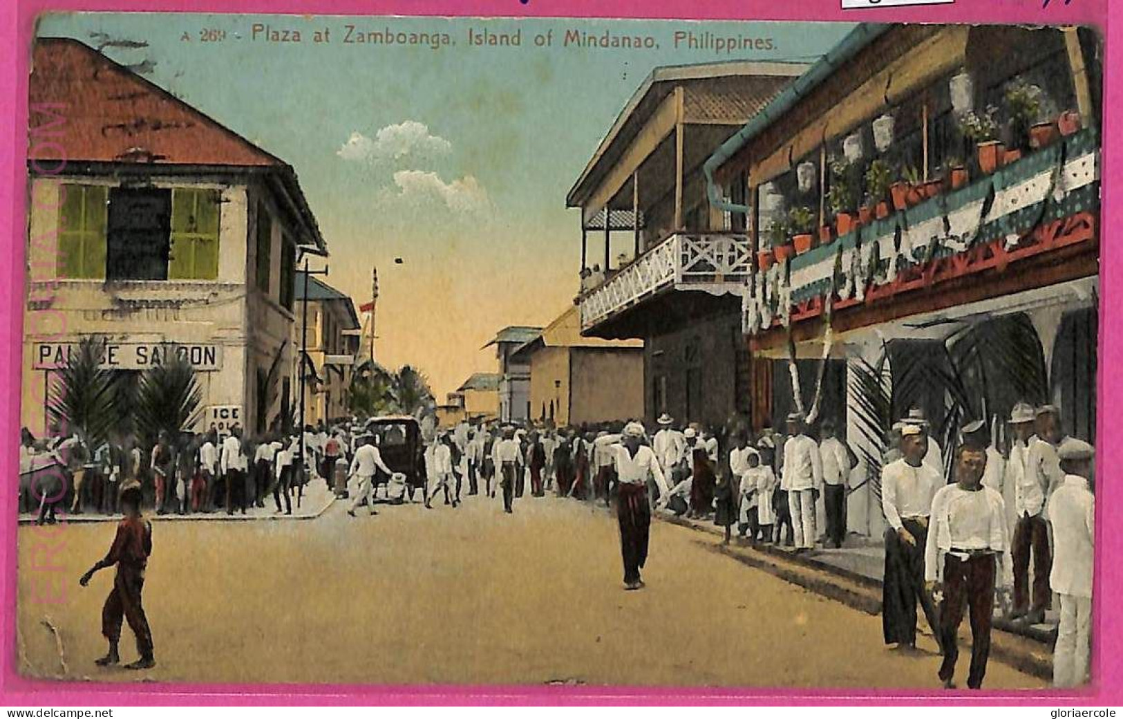 Ag3555 -  PHILIPPINES - VINTAGE POSTCARD  - Zamboanga, Island Of Mindanao - Filippine