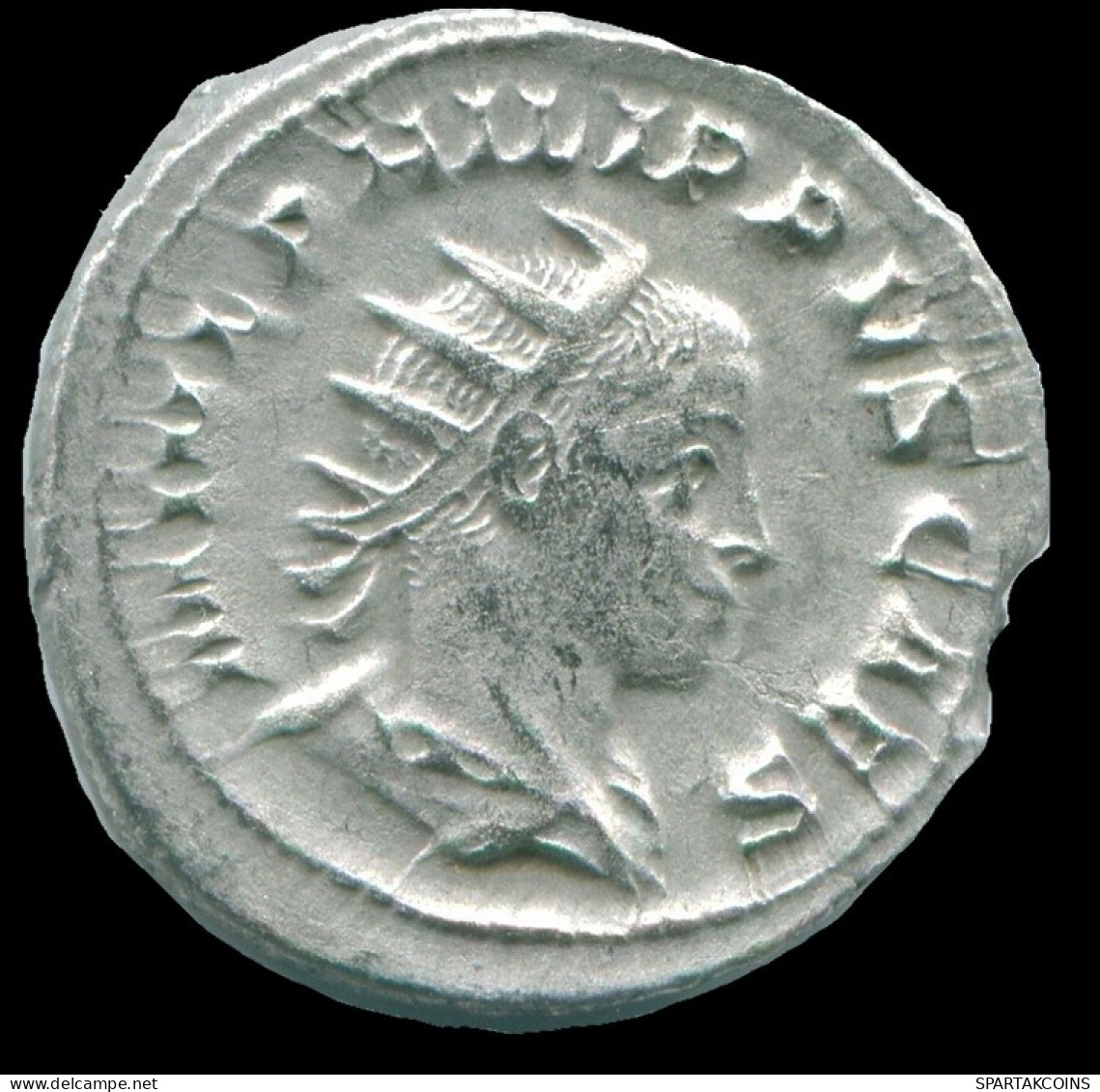 PHILIP II AR ANTONINIANUS ROME 3RD OFFICINA PRINCIPI IVVENT #ANC13154.35.E.A - The Military Crisis (235 AD Tot 284 AD)