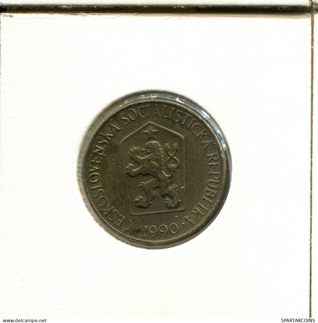 1 KORUNA 1990 CZECHOSLOVAKIA Coin #AS971.U.A - Cecoslovacchia
