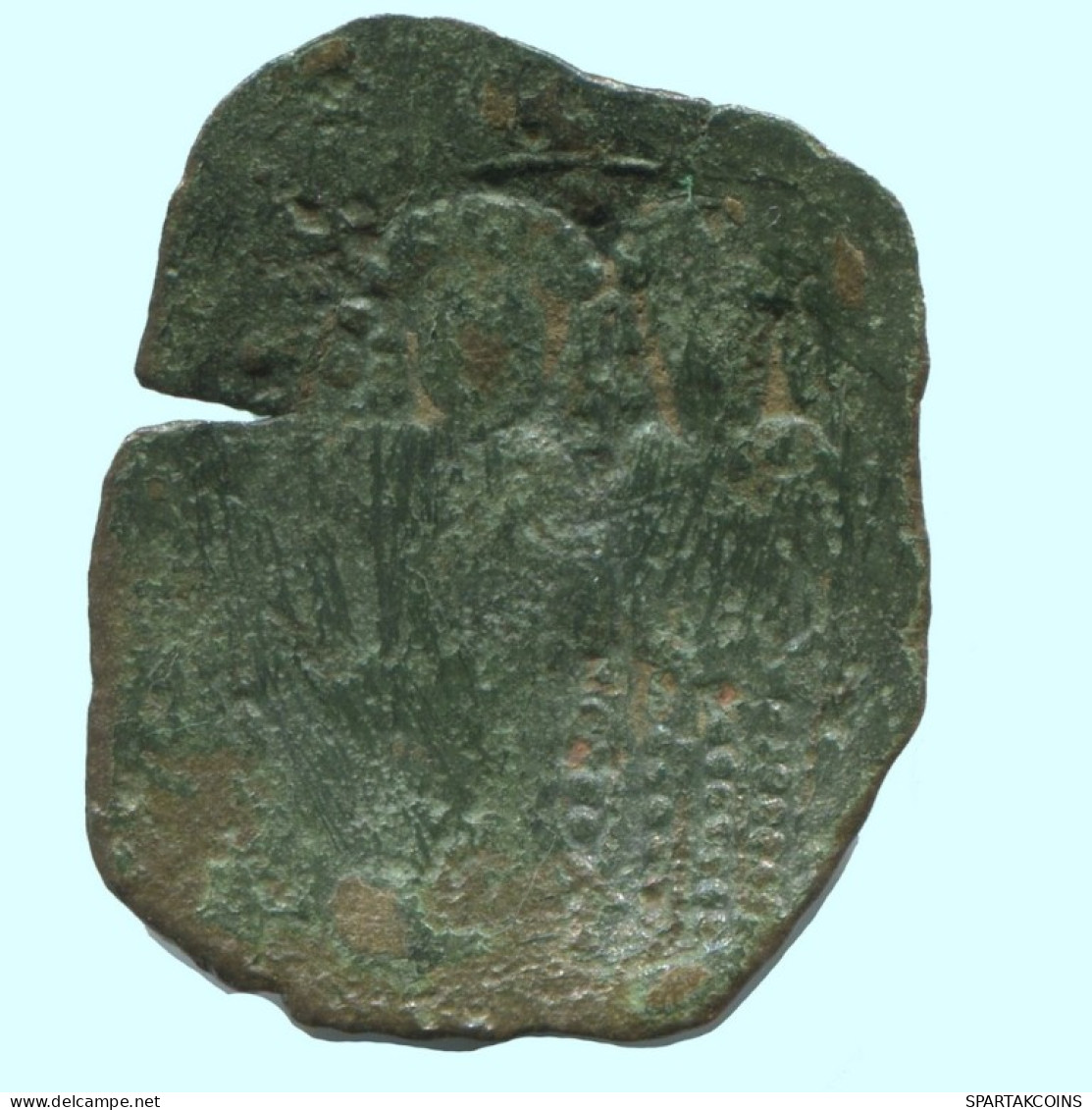 Authentique Original Antique BYZANTIN EMPIRE Trachy Pièce 1.1g/21mm #AG644.4.F.A - Byzantinische Münzen