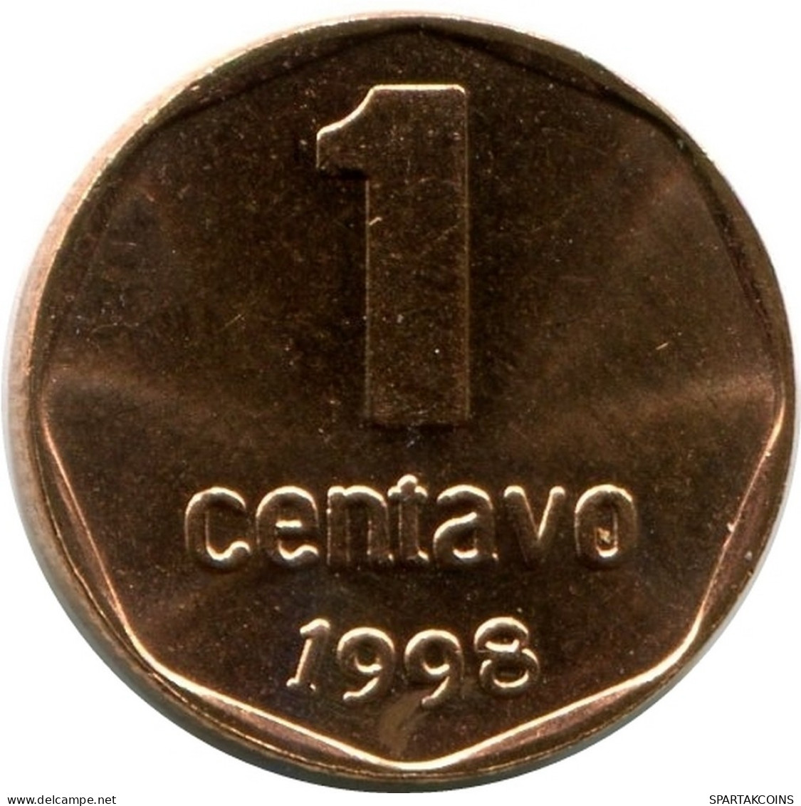 1 CENTAVO 1998 ARGENTINIEN ARGENTINA Münze UNC #M10140.D.A - Argentinië