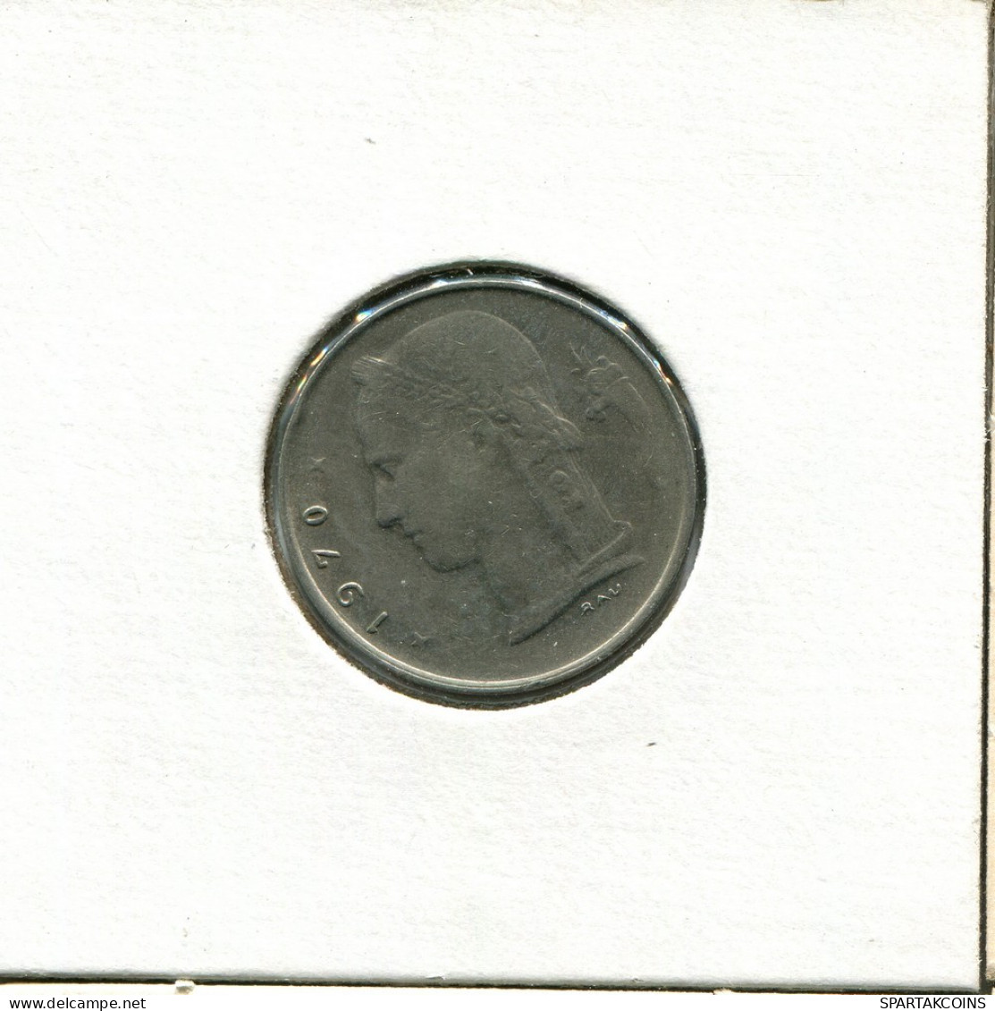 1 FRANC 1970 DUTCH Text BELGIEN BELGIUM Münze #AU009.D.A - 1 Franc