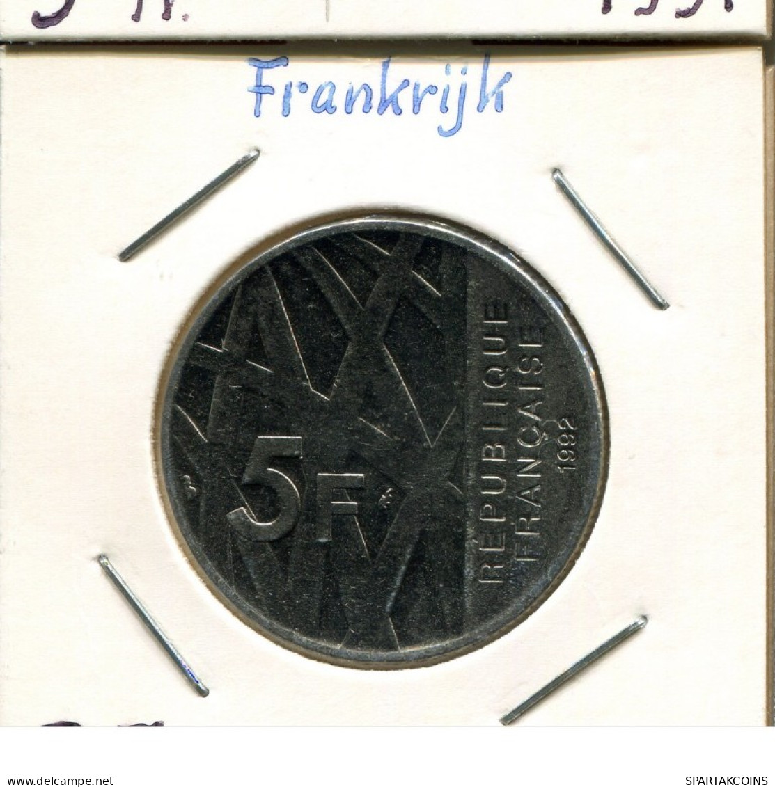 5 FRANCS 1992 FRANCE Coin French Coin #AM389.U.A - 5 Francs