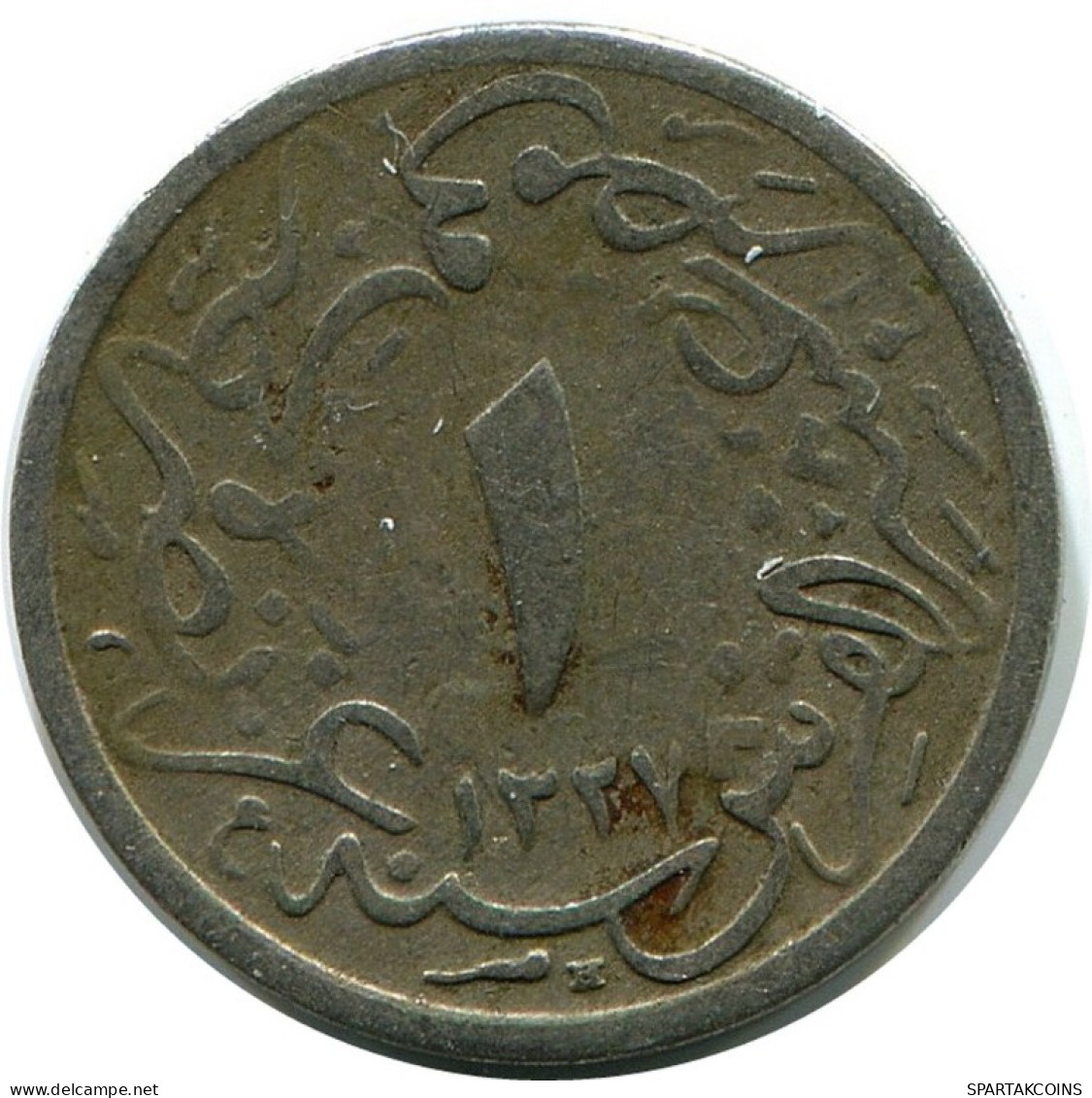 1/10 QIRSH 1913 ÄGYPTEN EGYPT Islamisch Münze #AK343.D.A - Egypte