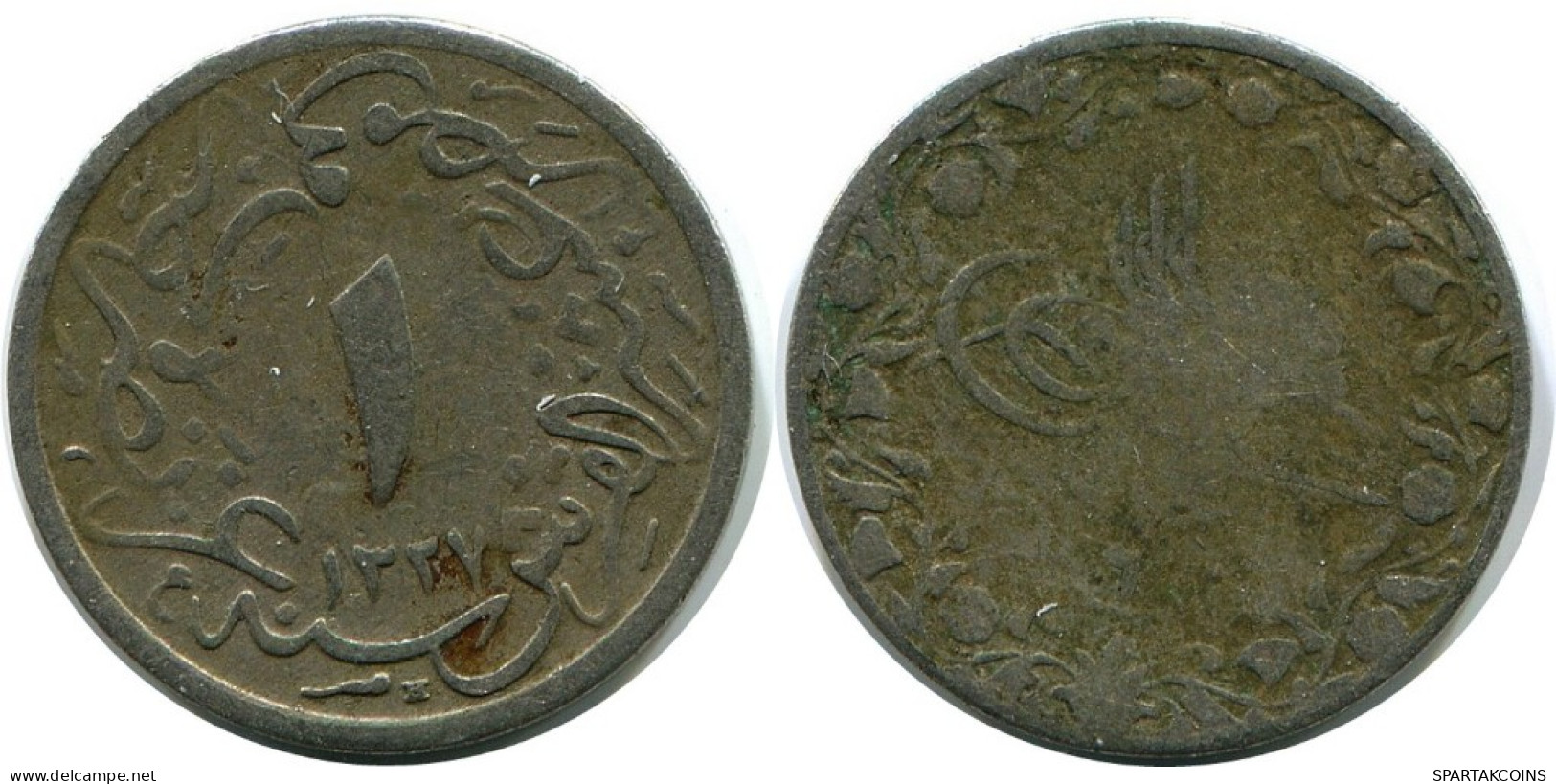 1/10 QIRSH 1913 ÄGYPTEN EGYPT Islamisch Münze #AK343.D.A - Egypt