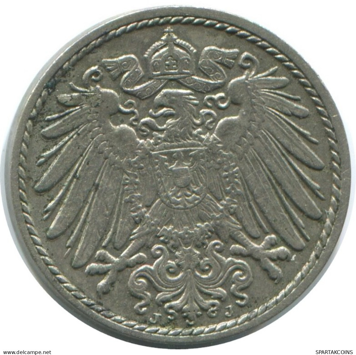 5 PFENNIG 1912 J ALEMANIA Moneda GERMANY #AE618.E.A - 5 Pfennig