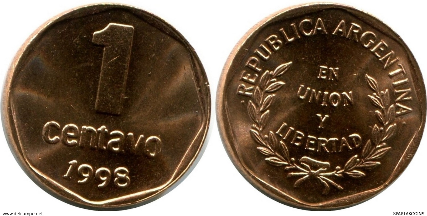 1 CENTAVO 1998 ARGENTINA Coin UNC #M10065.U.A - Argentinië