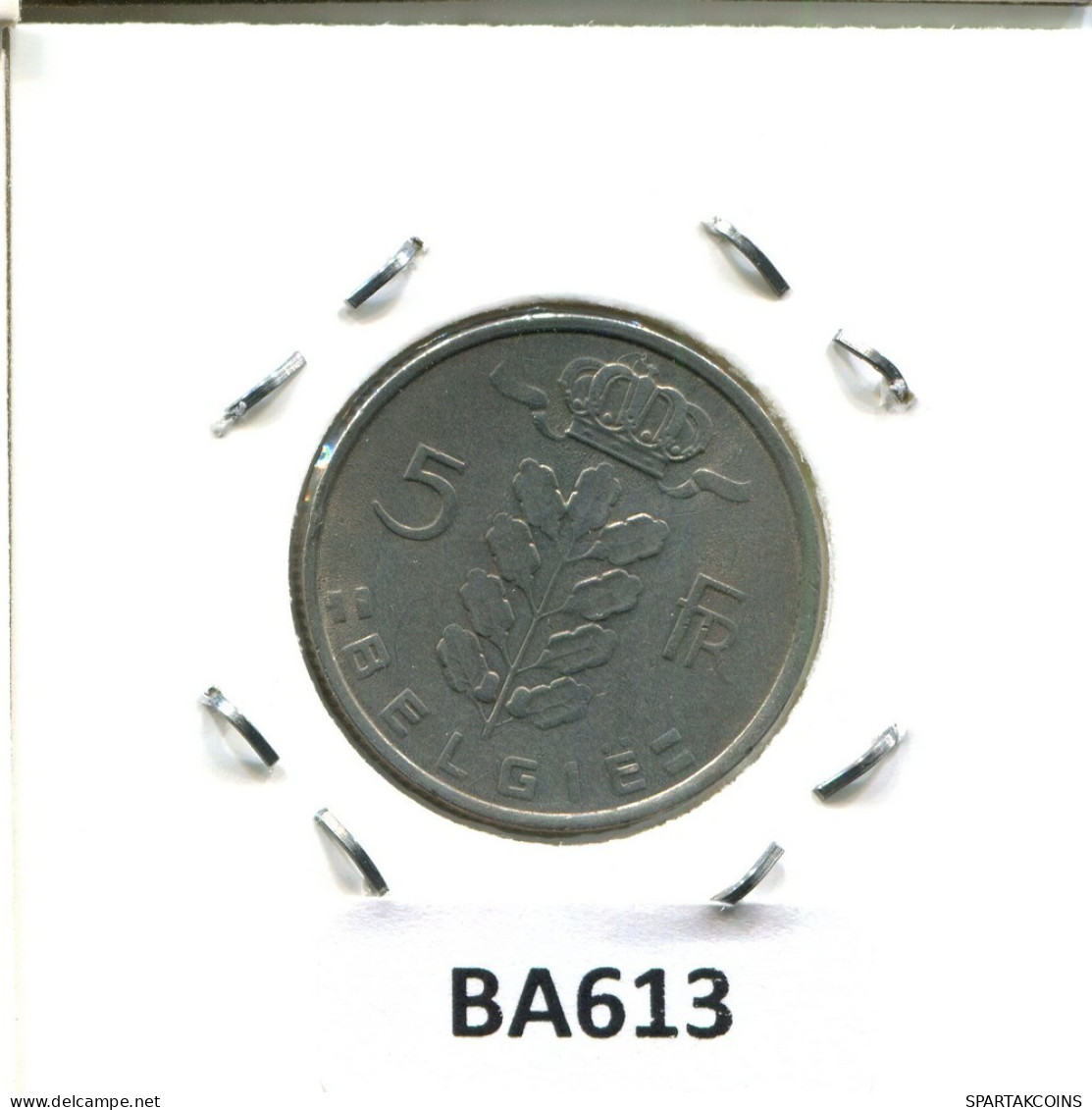 5 FRANCS 1975 DUTCH Text BELGIUM Coin #BA613.U.A - 5 Frank