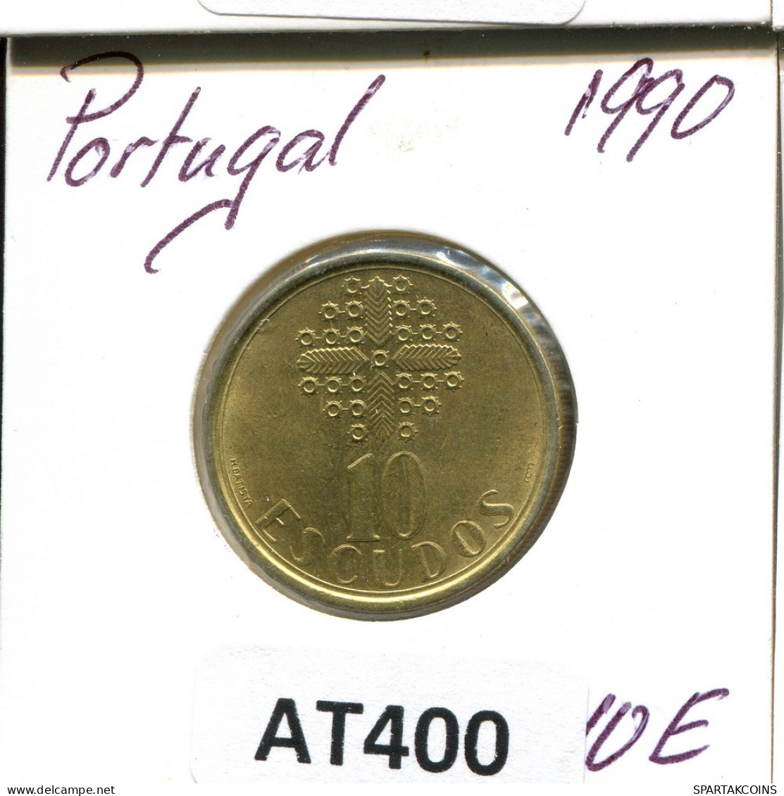 10 ESCUDOS 1990 PORTUGAL Moneda #AT400.E.A - Portugal