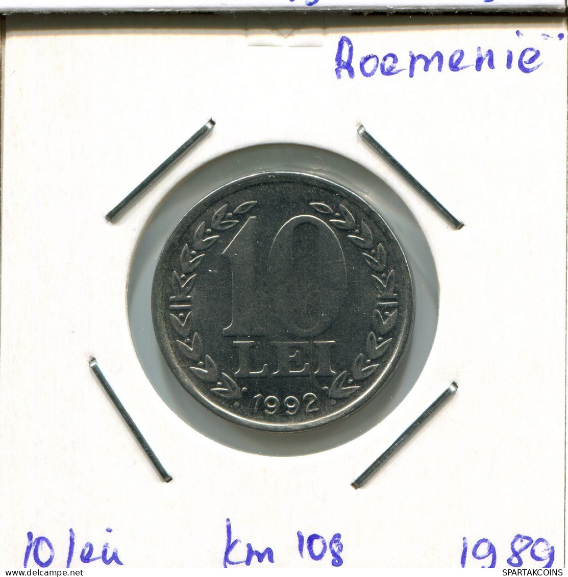 10 LEI 1992 ROUMANIE ROMANIA Pièce #AP672.2.F.A - Roemenië