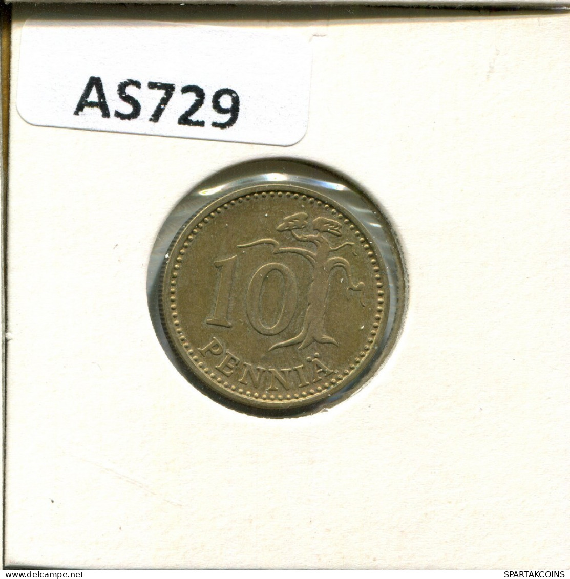 10 PENNYA 1978 FINLANDIA FINLAND Moneda #AS729.E.A - Finlande
