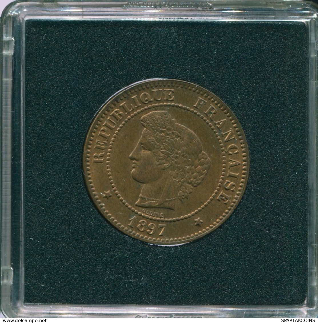 5 CENTIMES 1897 A FRANCE Coin CERES UNC #FR1118.38.U.A - 5 Centimes