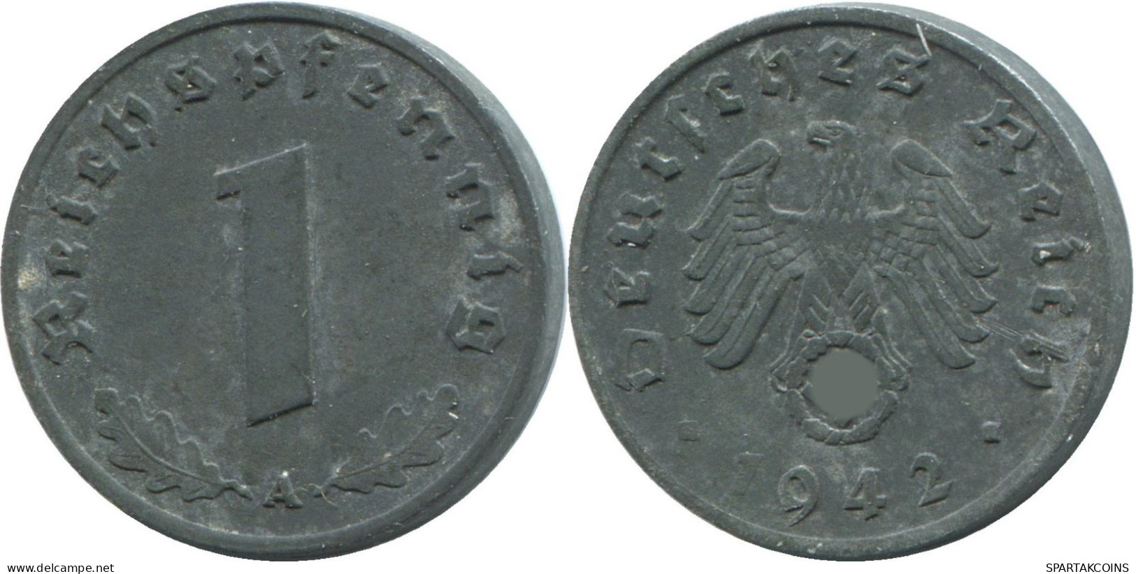 1 REICHSPFENNIG 1942 A ALLEMAGNE Pièce GERMANY #DE10426.5.F.A - 1 Reichspfennig