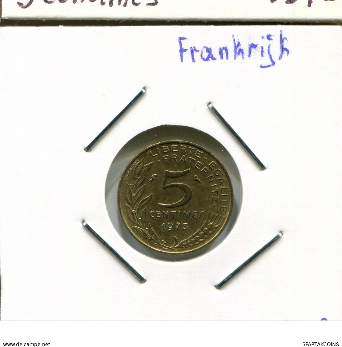 5 CENTIMES 1973 FRANKREICH FRANCE Französisch Münze #AM042.D.A - 5 Centimes
