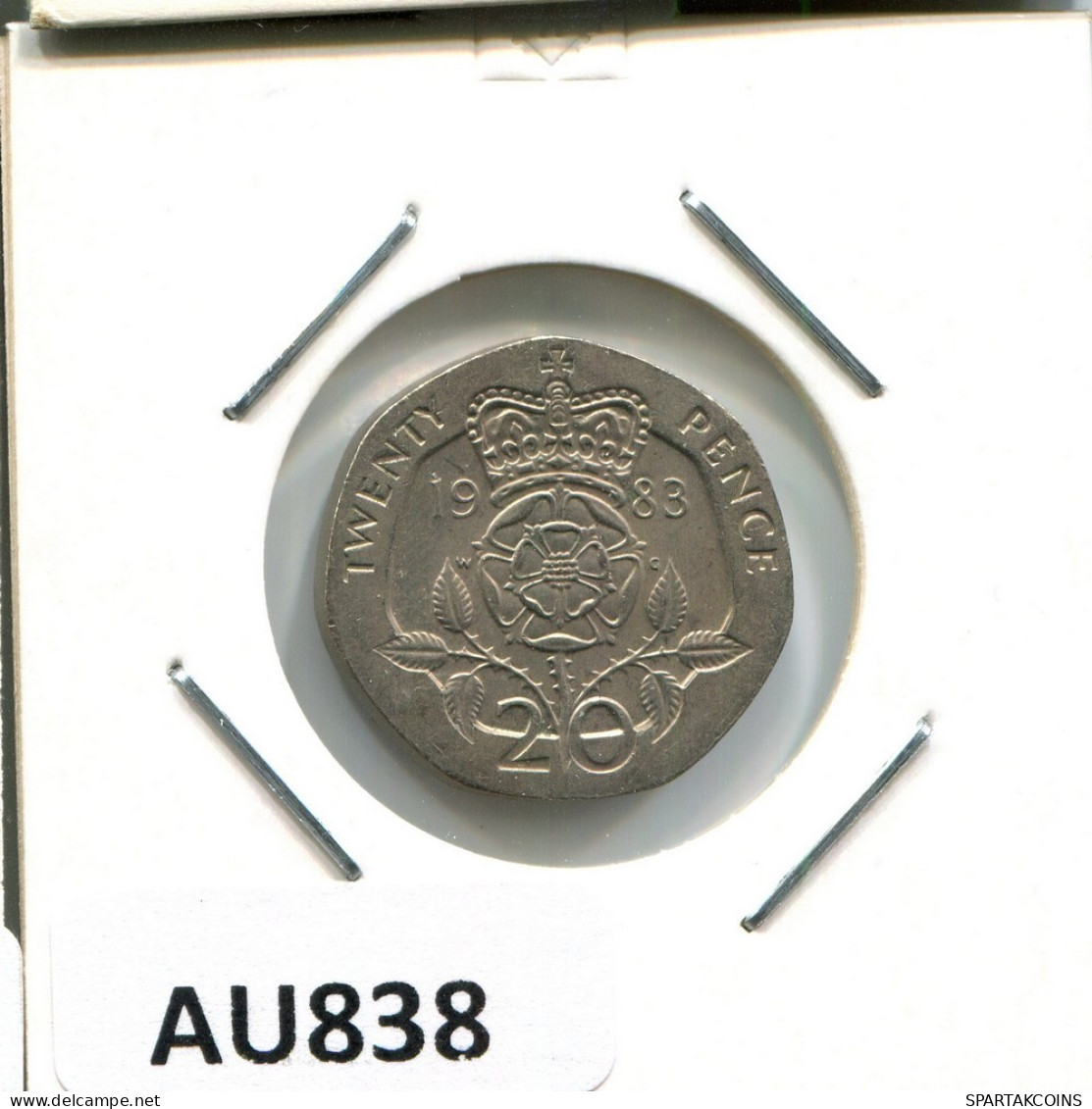 20 PENCE 1983 UK GROßBRITANNIEN GREAT BRITAIN Münze #AU838.D.A - 20 Pence