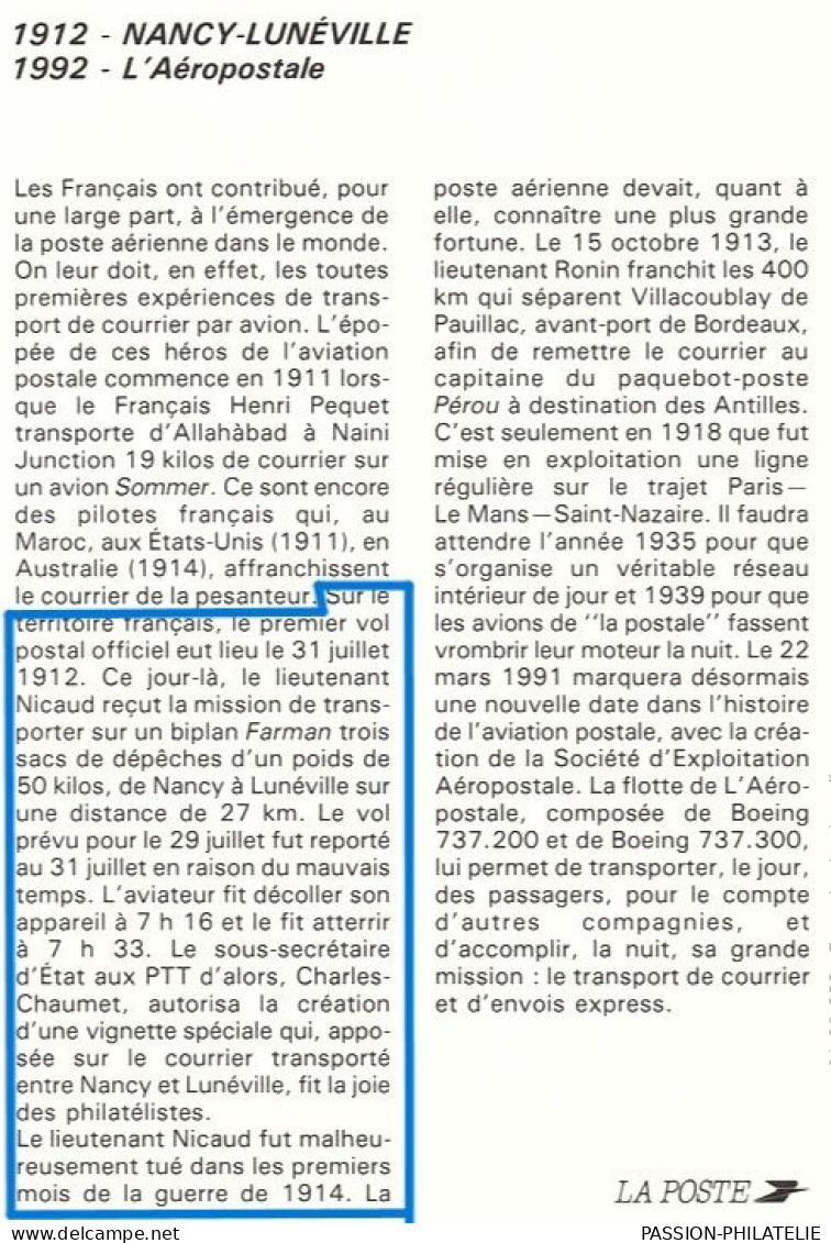 PA Précurseurs Aérophilatélie 1er Vol Postal Officiel Fragment 31.07.1912 NANCY-LUNEVILLE N°137 / Vignette / Cad Arrivée - First Flight Covers