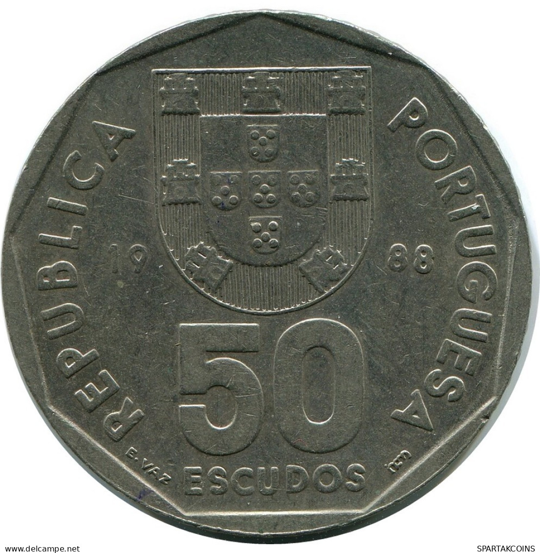 50 ESCUDOS 1988 PORTUGAL Münze #AR123.D.A - Portugal