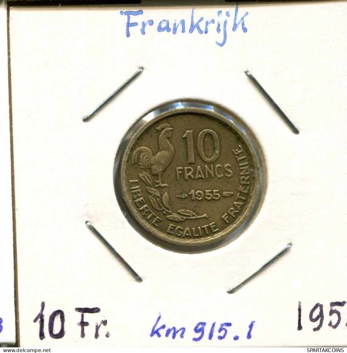 10 FRANCS 1955 FRANCE Pièce Française #AM403.F.A - 10 Francs